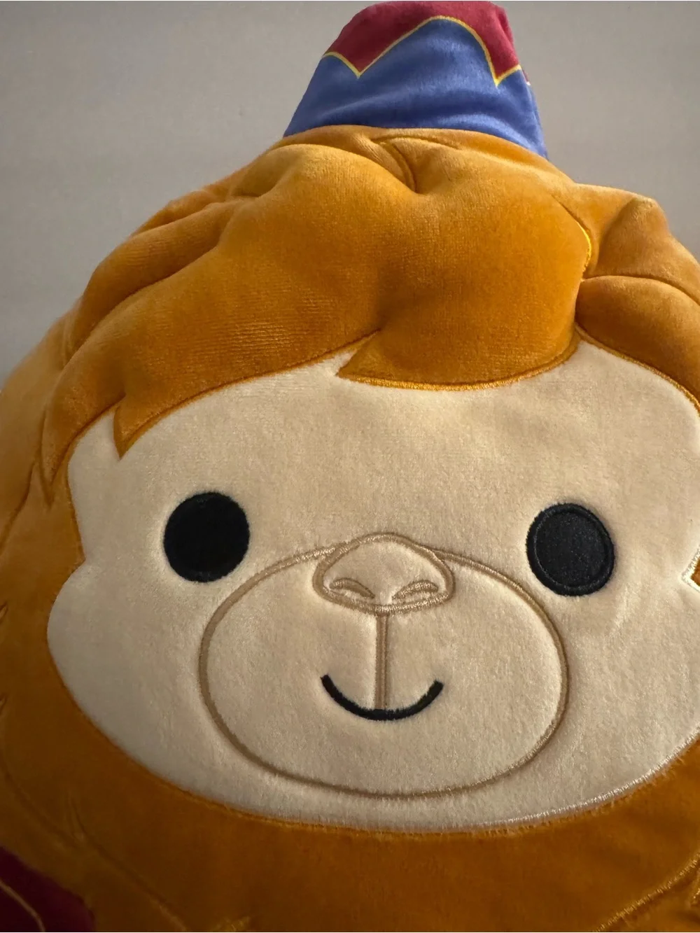 Disney's Abu the monkey from Aladdin Squishmallow. plush toy NWT 16”x16”